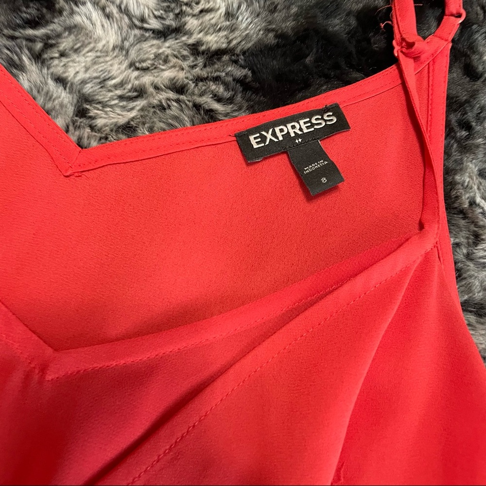 💥Express Hot Orange Side Tie Romper💥 - Picture 4 of 6